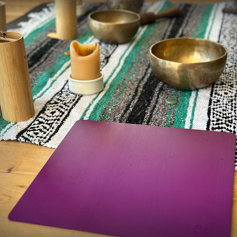 Large Tesla Purple Energy Plate. Inspired by Nikola Tesla!