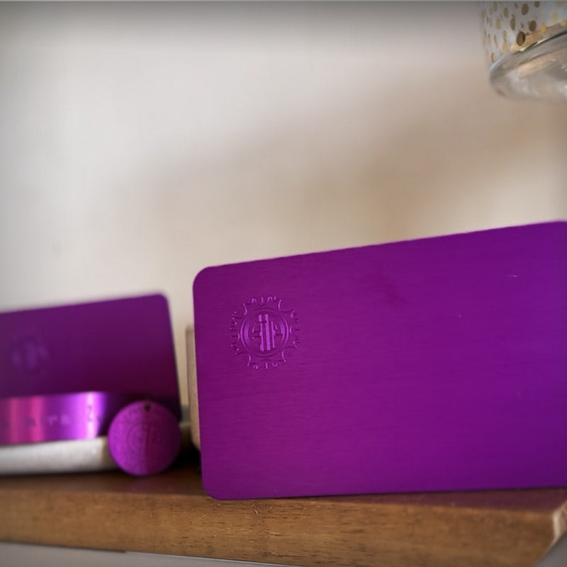 Tesla Purple Energy Small Plate. Positive Energy!