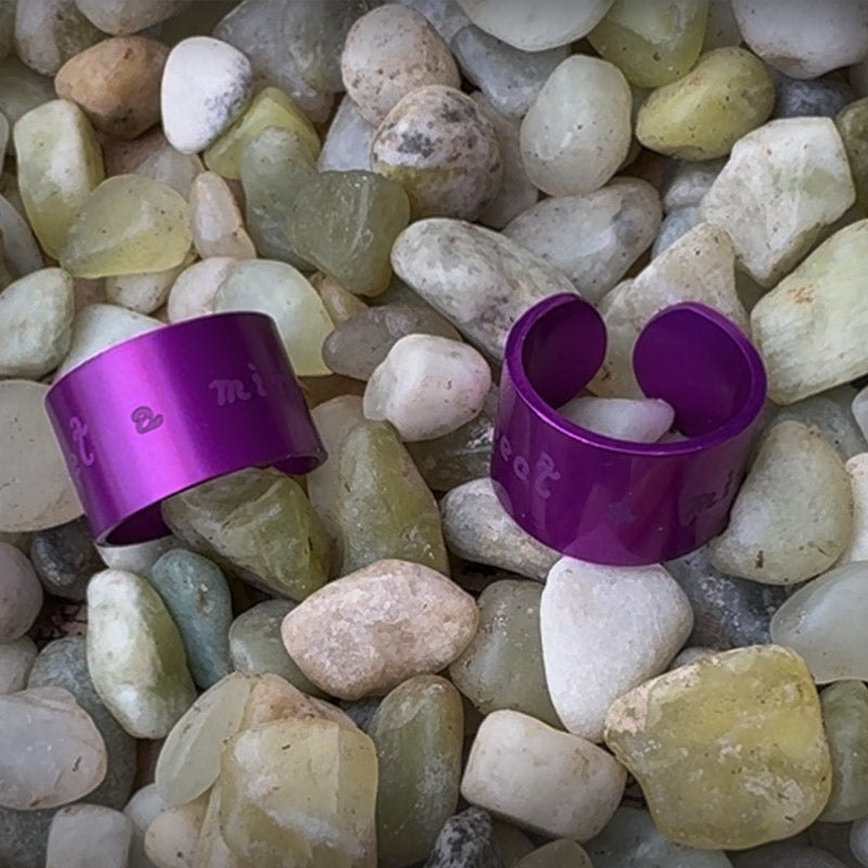 “Expect a Miracle” Purple Energy Cuff Ring