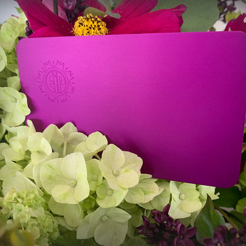 Tesla Purple Energy Small Plate. Positive Energy!