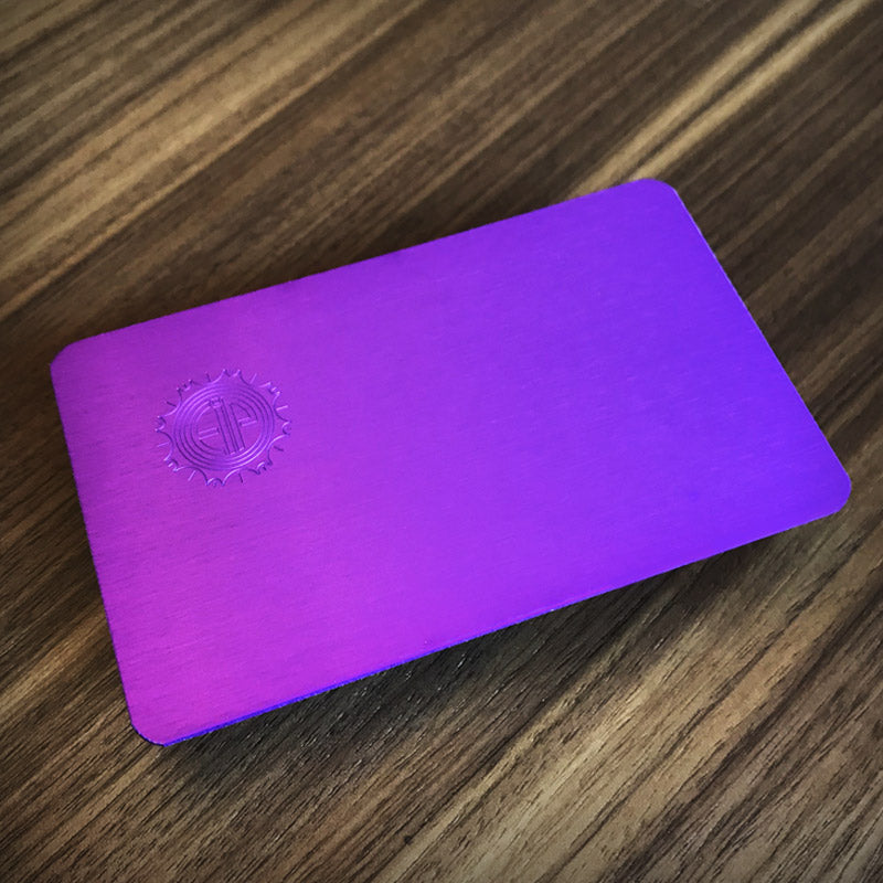 tesla Purple Plate on wood background